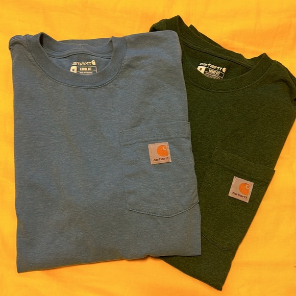 - bundle of 2 relaxed fit heavy weight short sleeve pocket t-shirt - Picture 3 of 4